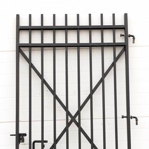 #53954 38x84 Large Salvaged Iron Gate image 2
