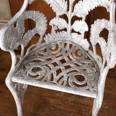 #53963 Victorian Style Fern Leaf Garden Patio Chair image 4