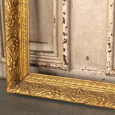 #53968 17x23 Antique Wood & Gesso Picture Frame image 3