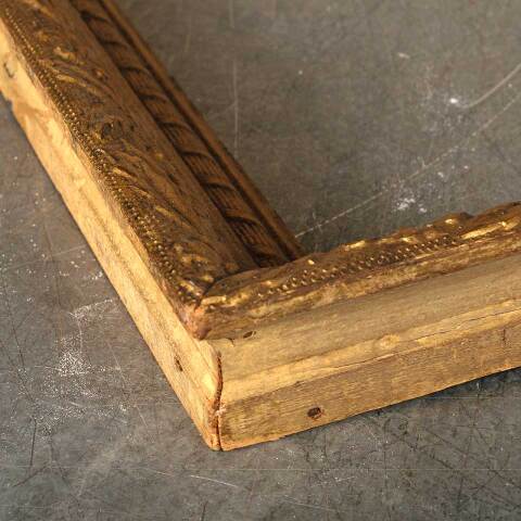 #53968 17x23 Antique Wood & Gesso Picture Frame image 6