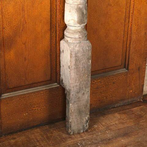 #53972 Antique Turned Wood Staircase Newel Post image 2