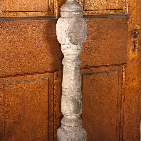 #53972 Antique Turned Wood Staircase Newel Post image 3