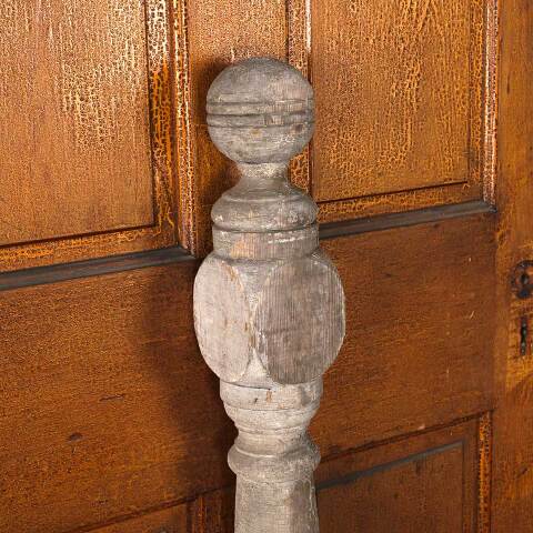 #53972 Antique Turned Wood Staircase Newel Post image 4