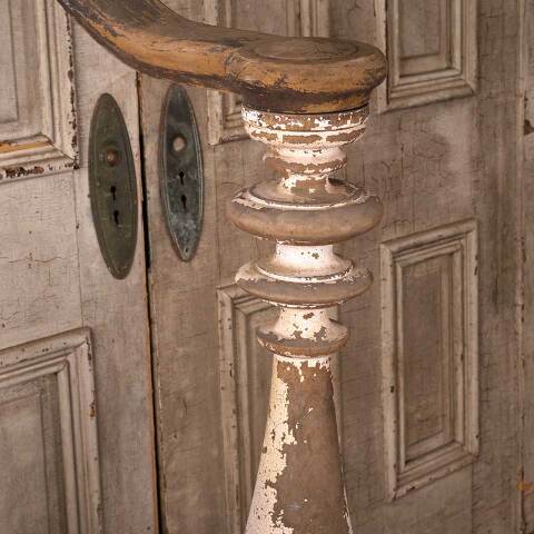 #53973 Antique Turned Wood Staircase Newel Post image 4