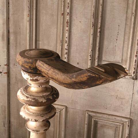 #53973 Antique Turned Wood Staircase Newel Post image 8