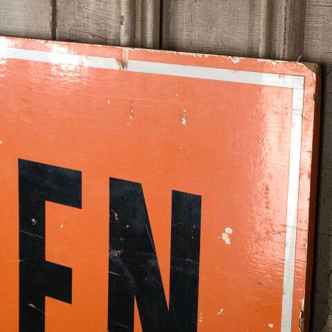 #53983 32x48 Vintage MEN AT WORK Wall Sign image 3