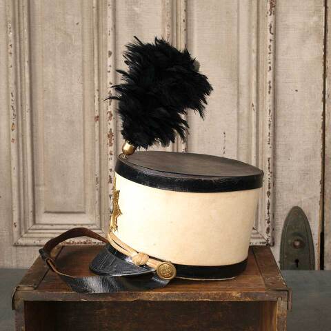 #53984 Antique Marching Band Shako Hat image 5