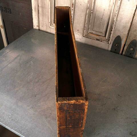 #53994 Antique PITTSBURG GLASS Wood Crate image 5