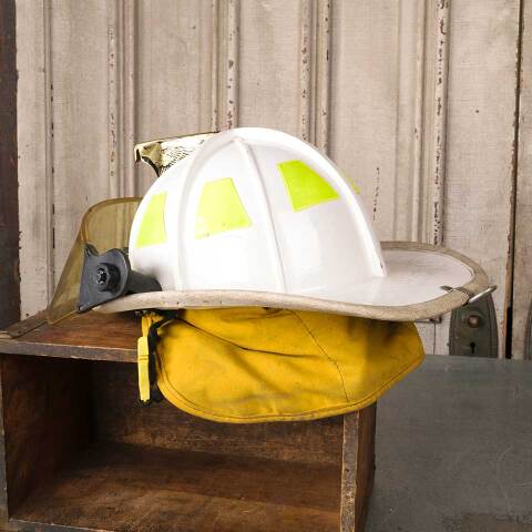 #53997 Vintage Cairns Firefighter Fireman Helmet image 4