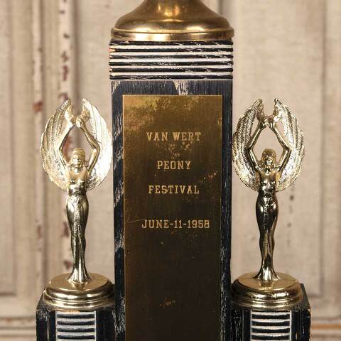 #53999 Antique Van Wert Peony Festival Band Trophy image 3