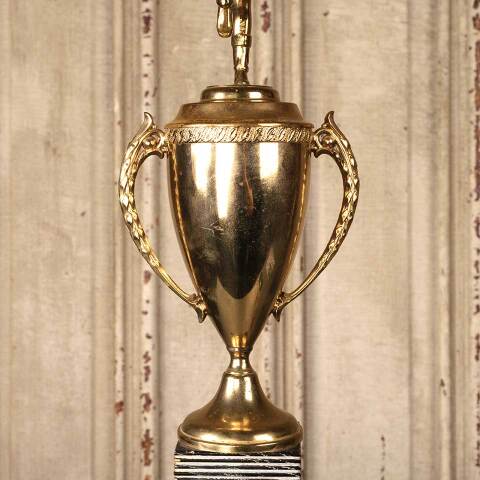 #53999 Antique Van Wert Peony Festival Band Trophy image 4