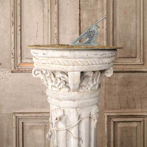 #54009 Garden Sundial & Ornate Concrete Pedestal image 6