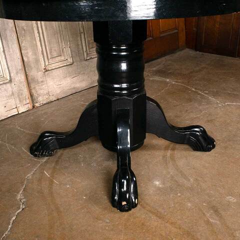 #54016 42" Round Painted Oak Wood Pedestal Table image 7