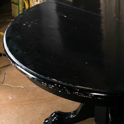 #54016 42" Round Painted Oak Wood Pedestal Table image 5