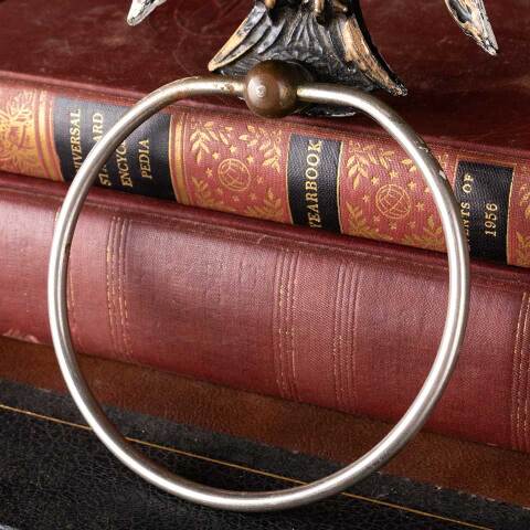 #54023 Vintage Wall Mount Eagle Hand Towel Ring image 3