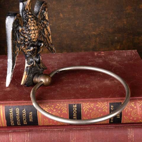 #54023 Vintage Wall Mount Eagle Hand Towel Ring image 6