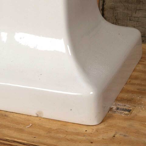 #54035 Antique Porcelain Bathroom Pedestal Sink image 3