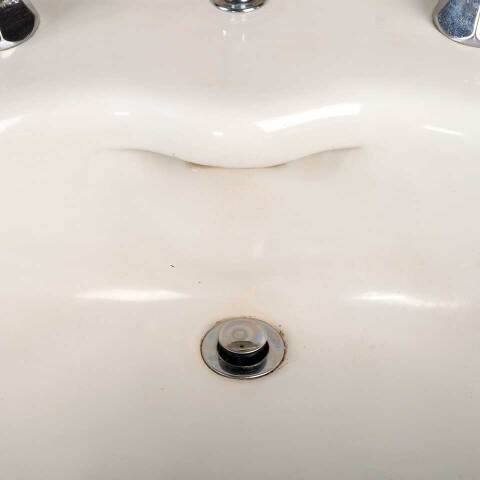 #54035 Antique Porcelain Bathroom Pedestal Sink image 7