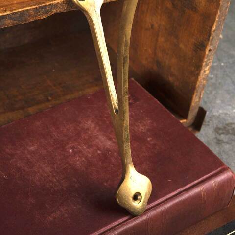 #54042 Vintage Solid Brass Shelf Bracket image 2