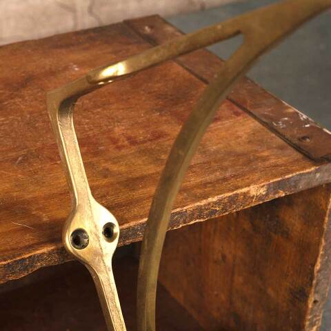 #54042 Vintage Solid Brass Shelf Bracket image 3