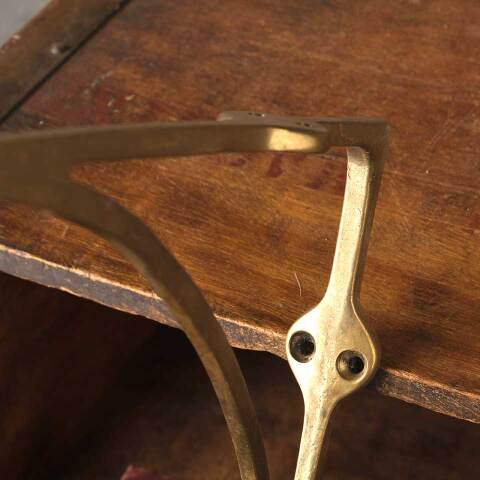 #54042 Vintage Solid Brass Shelf Bracket image 5