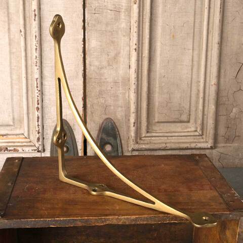 #54042 Vintage Solid Brass Shelf Bracket image 6