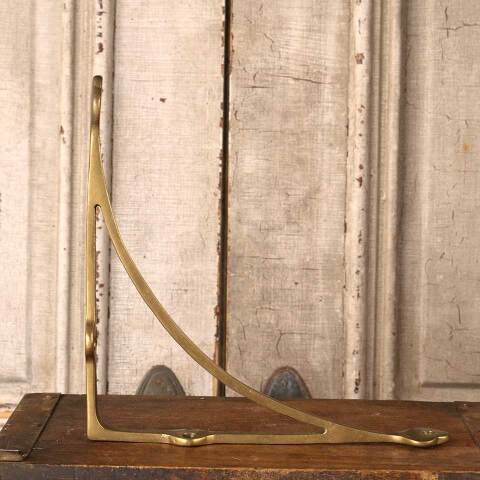 #54042 Vintage Solid Brass Shelf Bracket image 7