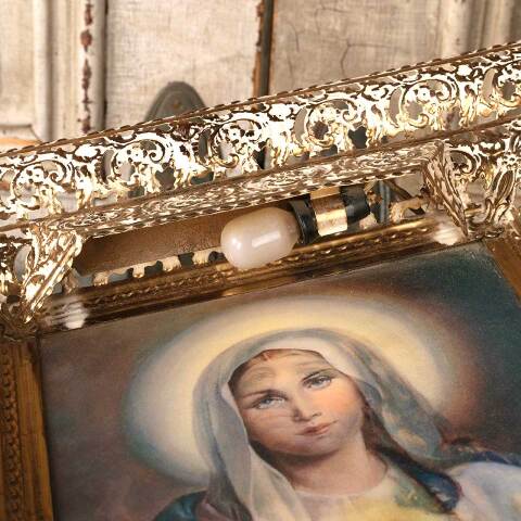 #54068 Vintage Mary & Jesus Hologram Wall Hanging image 8