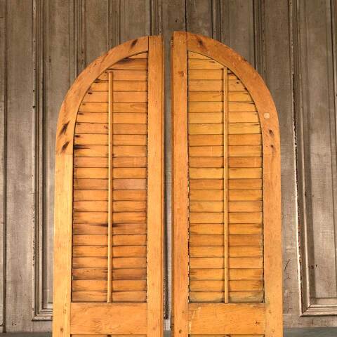 #54102 29x79 Antique Exterior Wood Shutters image 2