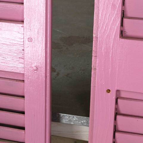 #54113 29x75 Antique Arched Wood Shutters image 4