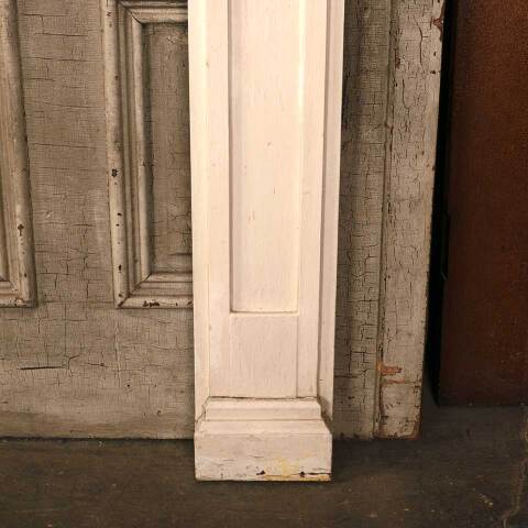 #54115 69x48 Antique Painted Wood Fireplace Mantel image 6