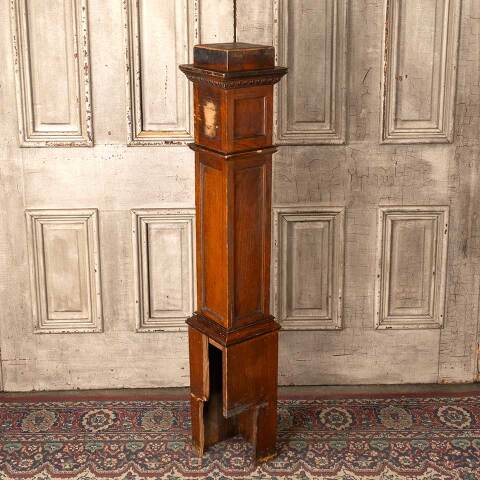 #54164 49" Antique Oak Wood Staircase Newel Post image 6
