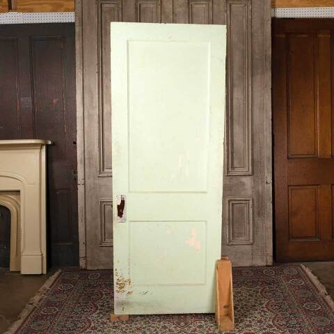 #54219 29x79 Antique Wood 2 Panel Interior Door image 5