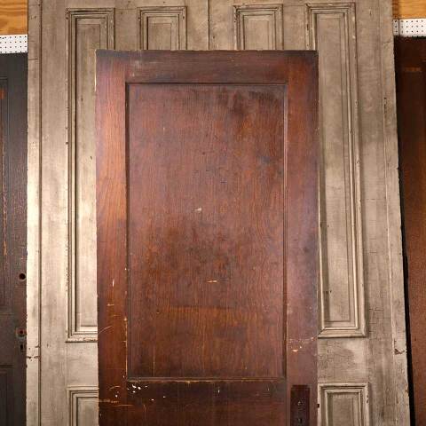 #54219 29x79 Antique Wood 2 Panel Interior Door image 2
