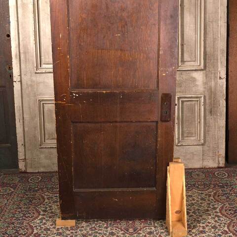 #54219 29x79 Antique Wood 2 Panel Interior Door image 3
