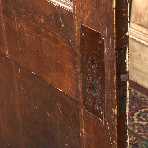 #54219 29x79 Antique Wood 2 Panel Interior Door image 4