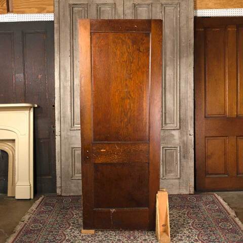 #54221 30x79 Antique Wood 2 Panel Interior Door image 4