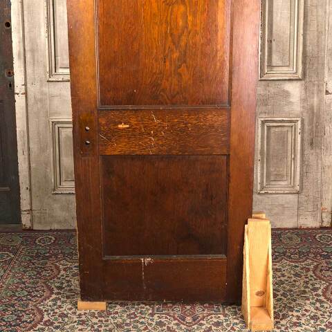 #54221 30x79 Antique Wood 2 Panel Interior Door image 6