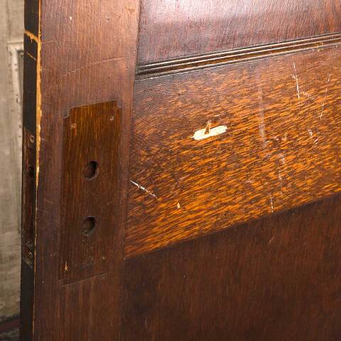 #54221 30x79 Antique Wood 2 Panel Interior Door image 7