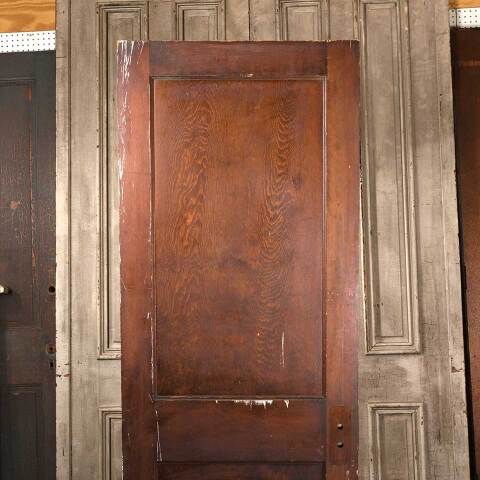 #54221 30x79 Antique Wood 2 Panel Interior Door image 2