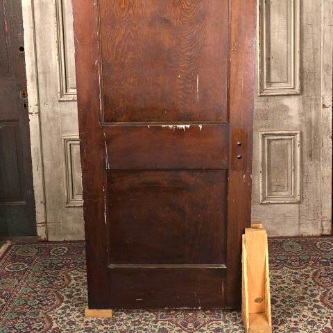 #54221 30x79 Antique Wood 2 Panel Interior Door image 3