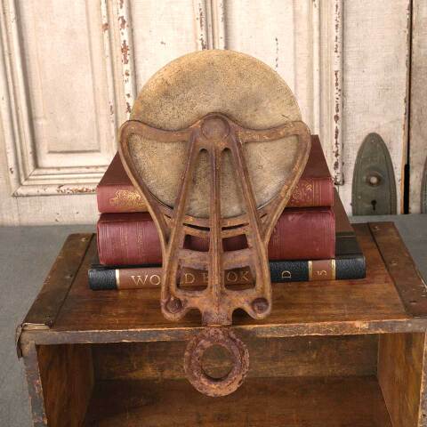 #54334 Salvaged Antique Wood & Metal Barn Pulley image 7