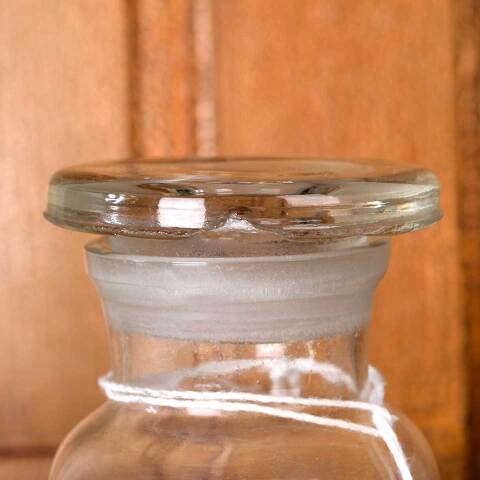 #54401 2x6 Antique Glass Apothecary Jar & Lid image 6