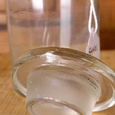 #54401 2x6 Antique Glass Apothecary Jar & Lid image 7