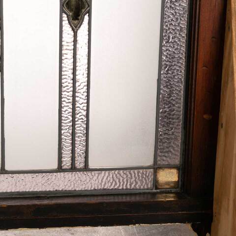 #54439 30x34 Antique Floral Stained Glass Window image 4