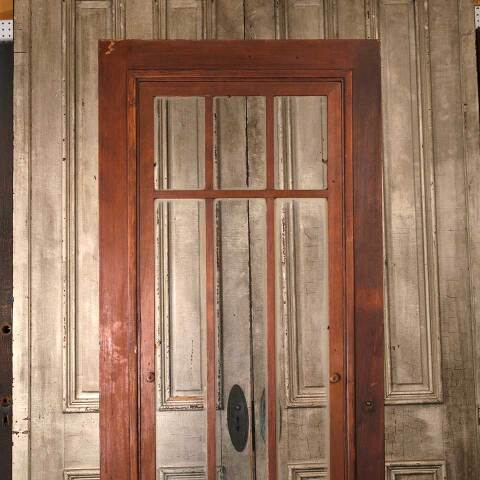 #54518 32x81 Salvaged Antique Wood Storm Door image 6