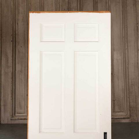 #54523 30x80 Salvaged 6 Panel Wood Pocket Door image 7