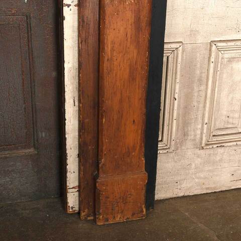 #54526 65x54 Antique Wood Fireplace Mantel image 3