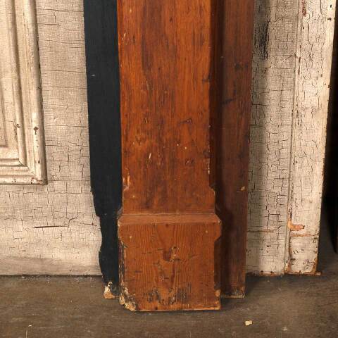 #54526 65x54 Antique Wood Fireplace Mantel image 7
