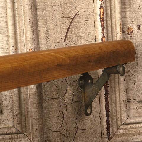 #54534 48" Salvaged Wood Handrail & Wall Brackets image 2